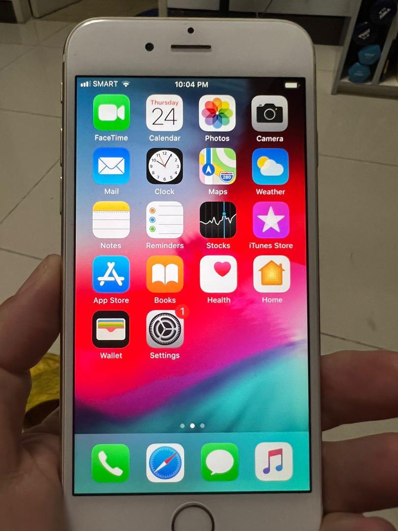Pre-loved iPhone 6+ Rose Gold 64Gb (Category: iPhone 6 Series) located in Pasay City. Submitted by cheerspeachy (Listing ID 1145556844, Image 2). Description: iPhone 6s Plus 64gb Open line - works with any local network 💛 Smooth 💛 All buttons are working 💛 Responsive fingerprint 💛 Battery Capacity: 72% RFS: Have upgraded to the latest model No box; comes with charging cable.