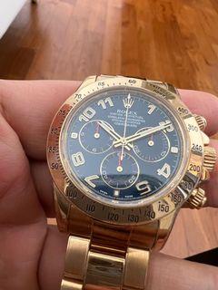 Rare Daytona 116528 blue racing dial is up for sale