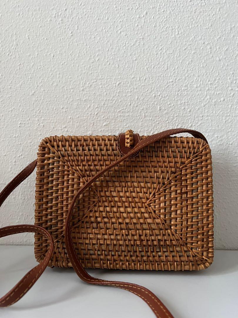 Rectangle rattan new arrivals bag