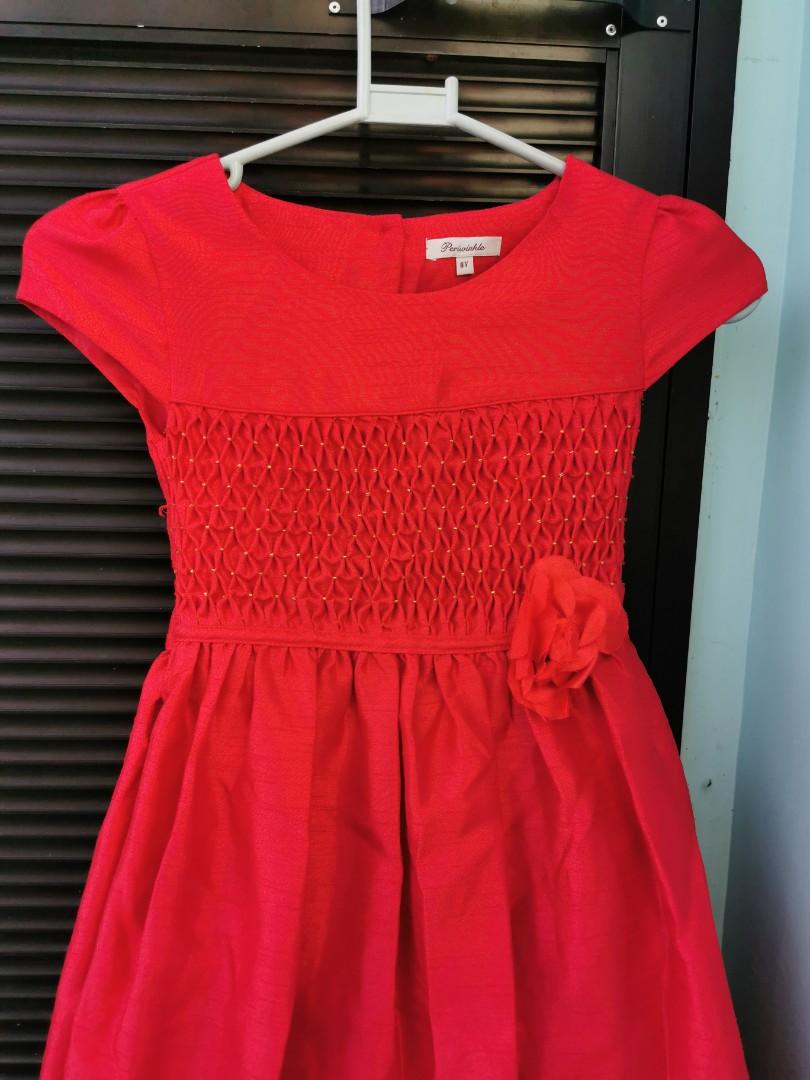 RED DRESS FOR LITTLE GIRL, Babies & Kids, Babies & Kids Fashion on ...
