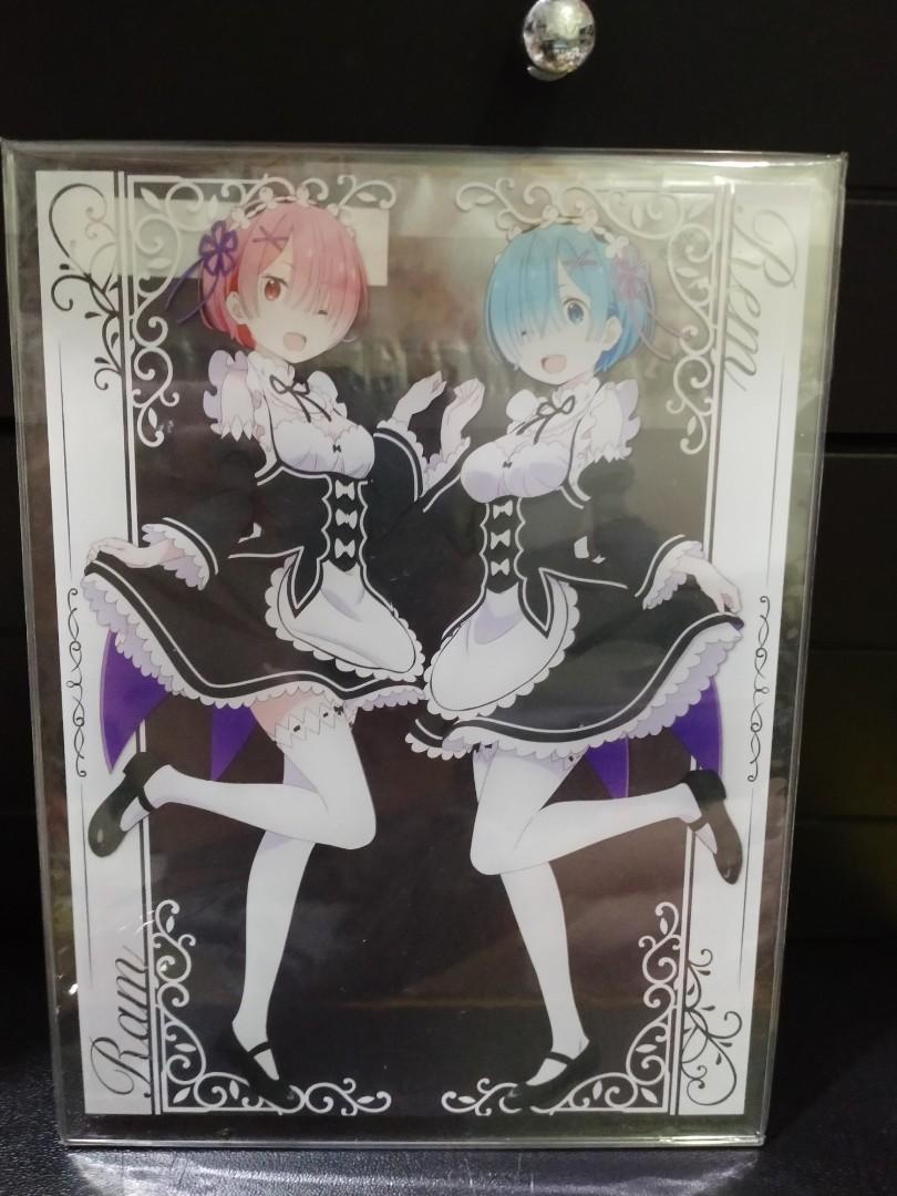 ReZero Ram and Rem acrylic art board, Hobbies & Toys, Collectibles & Memorabilia, Fan