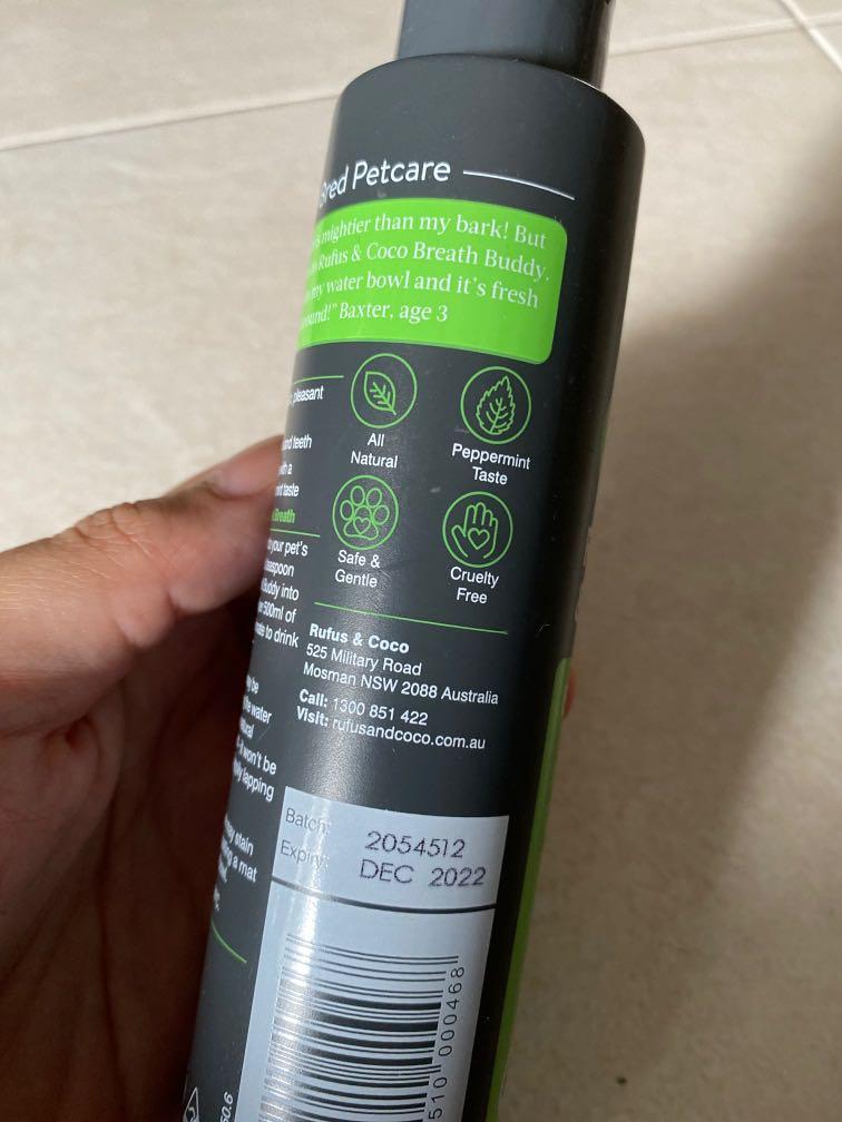 rufus & coco breath buddy water additive