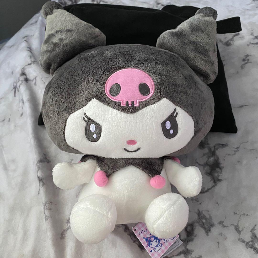 Sanrio My Melody Kuromi Strawberry Big Plush Red Black Import From Japan 