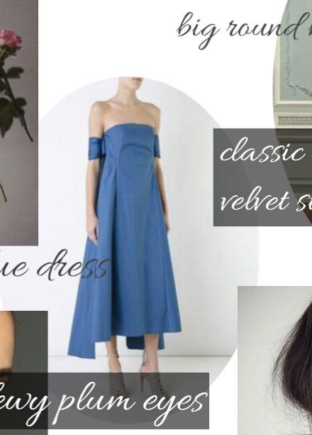 Scanlan Theodore blue wrap dress 