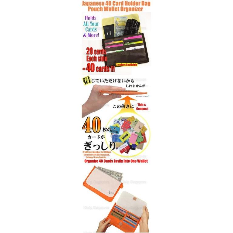 [Sg Seller]Japanese 40 Card Holder Bag Pouch Wallet Organizer/Easily ...