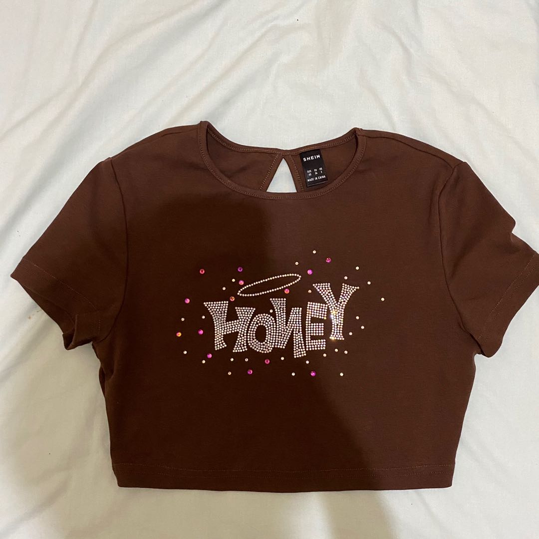shein crop top, Women's Fashion, Tops, Others Tops on Carousell