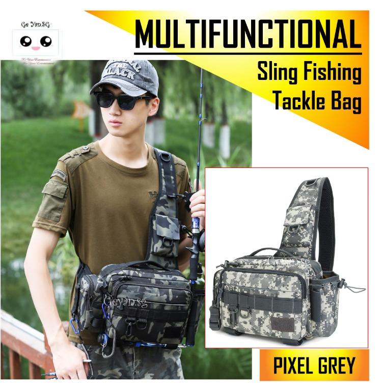 Shoulder Sling Waist Bag FISHING Tackle Pack Water Resistant