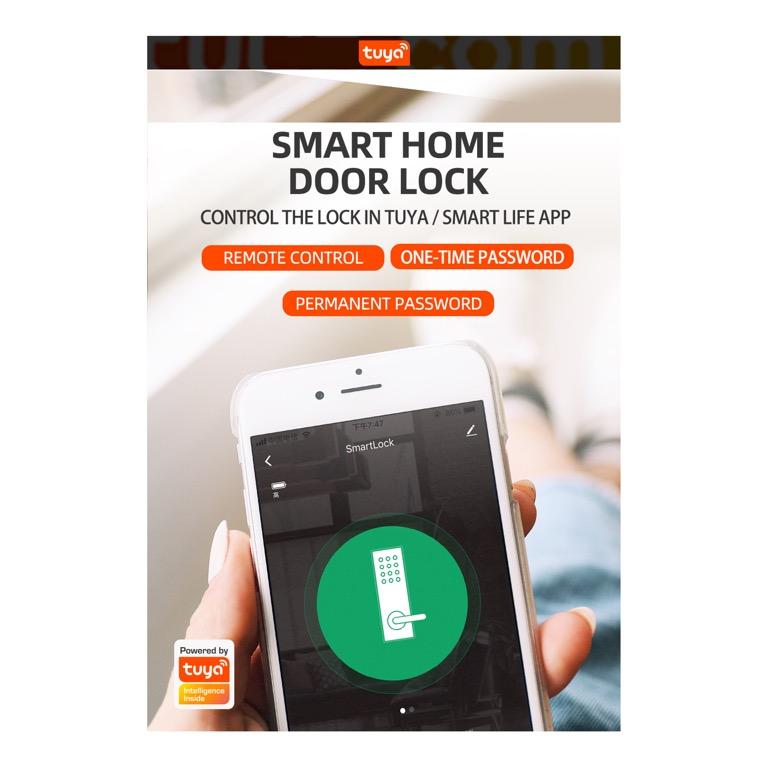 Smart Door Lock With Door Sensor Bundle Smart Home Automation Living