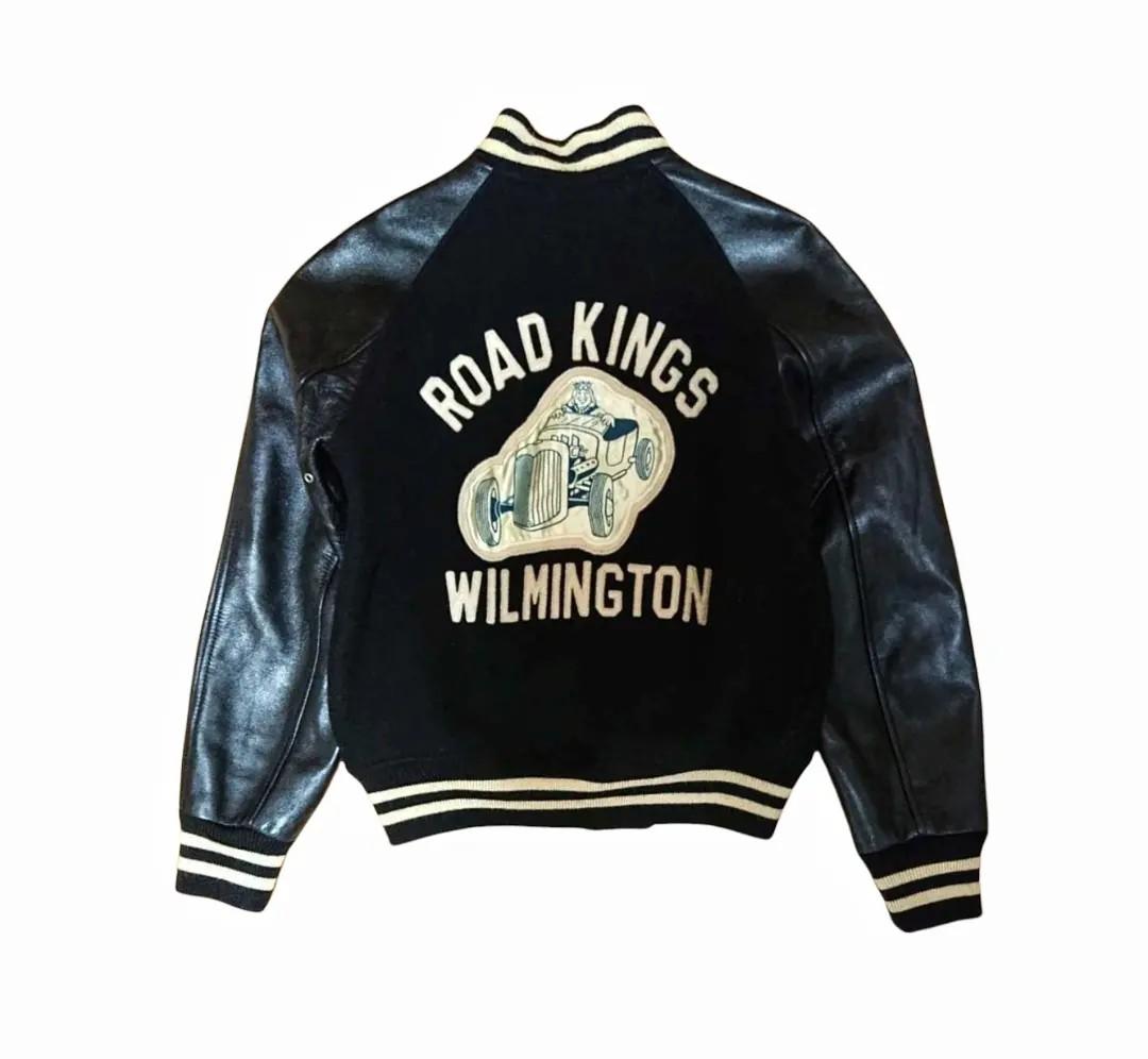 The Real McCoy's roadking leather varsity jacket, Men's Fashion, Coats ...