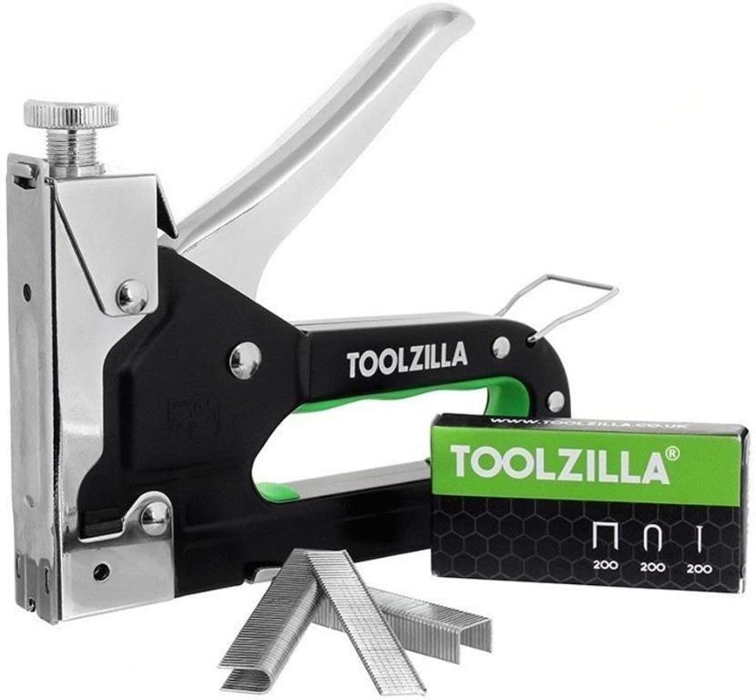 TOOLZILLA® Heavy Duty Staple Gun & Staple Selection Pack Visit the