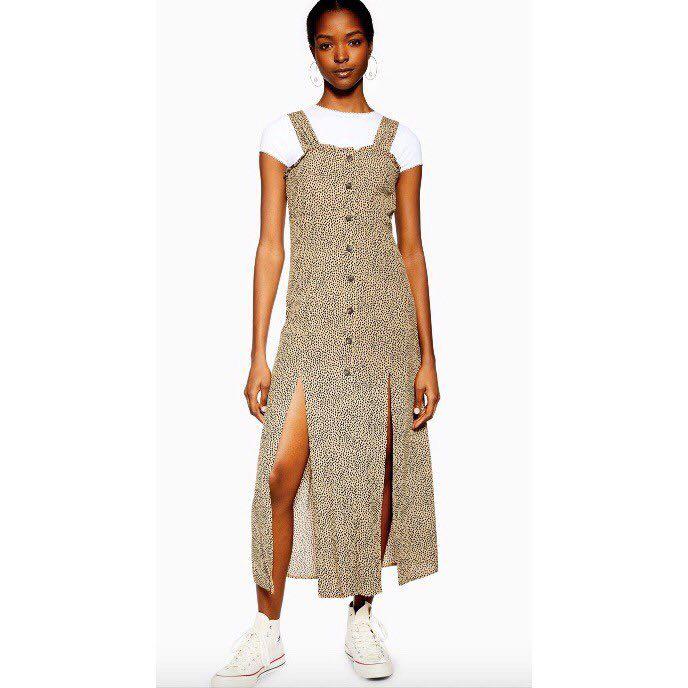 Topshop split midi dress on sale