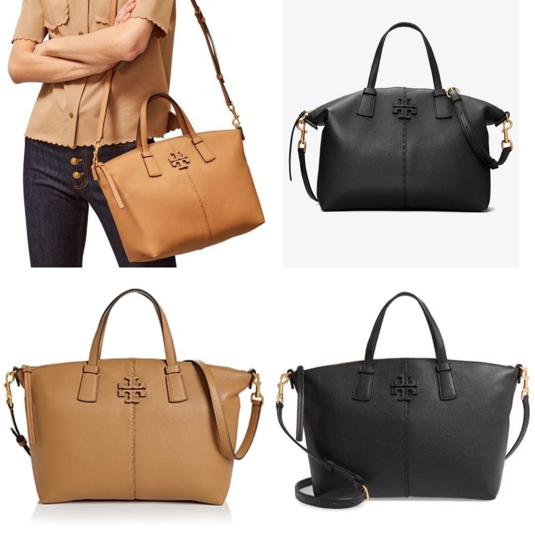 mcgraw top zip satchel tory burch