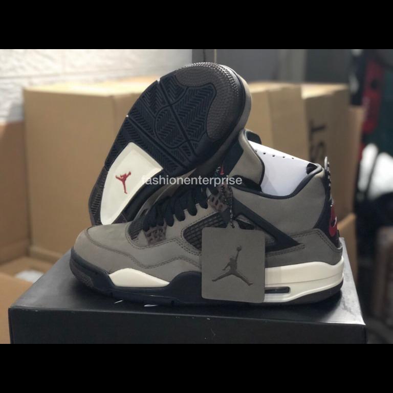 Travis scott air jordan 4 olive on sale