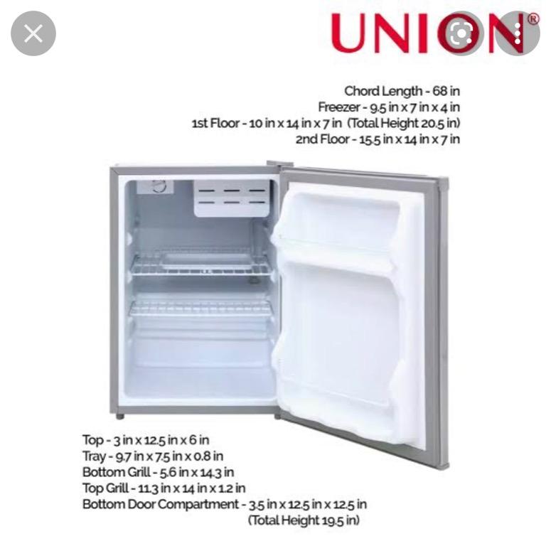 Union Mini Refrigerator, TV & Home Appliances, Kitchen Appliances ...