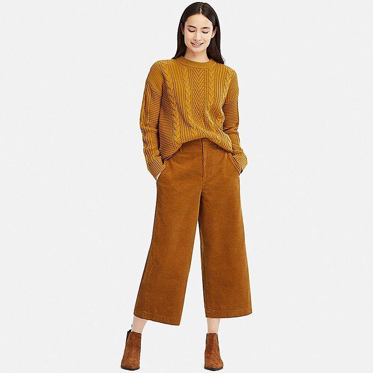 Uniqlo corduroy wide leg pants cheap