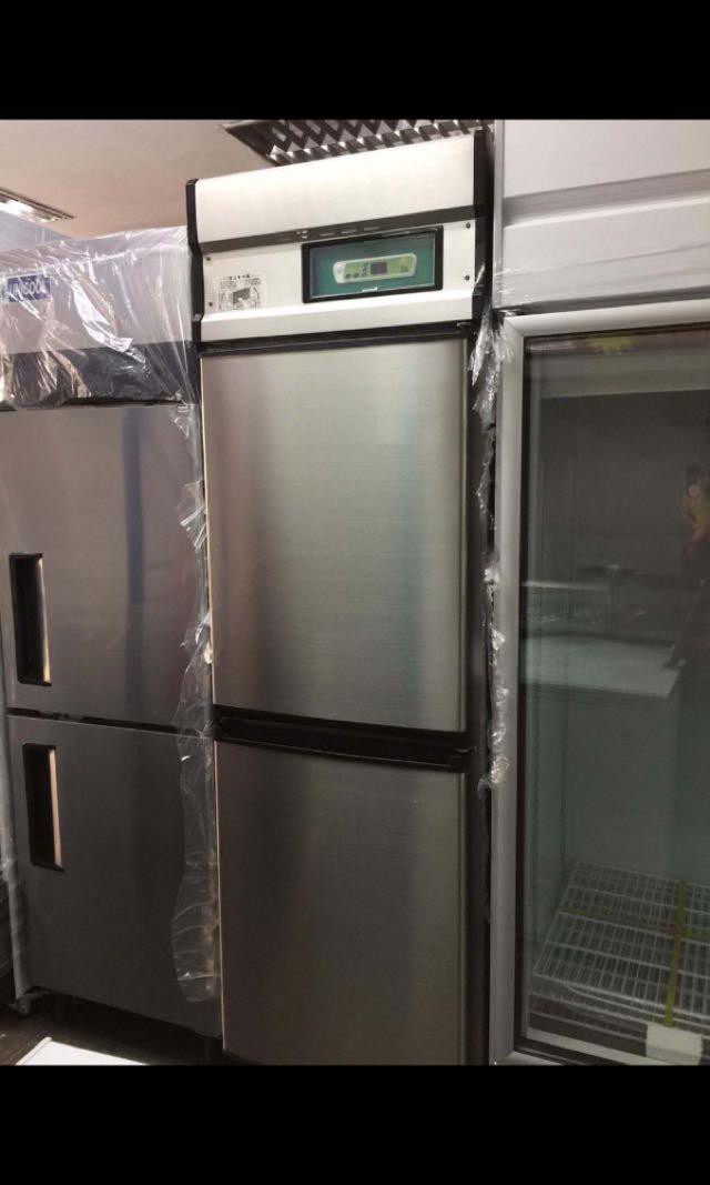 upright-2-door-freezer-and-chiller-tv-home-appliances-kitchen