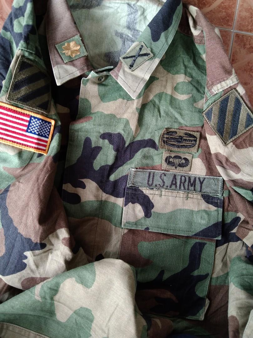Reworked US Army Woodland Camo Shirt Jacket, Size M/L – kabanplus