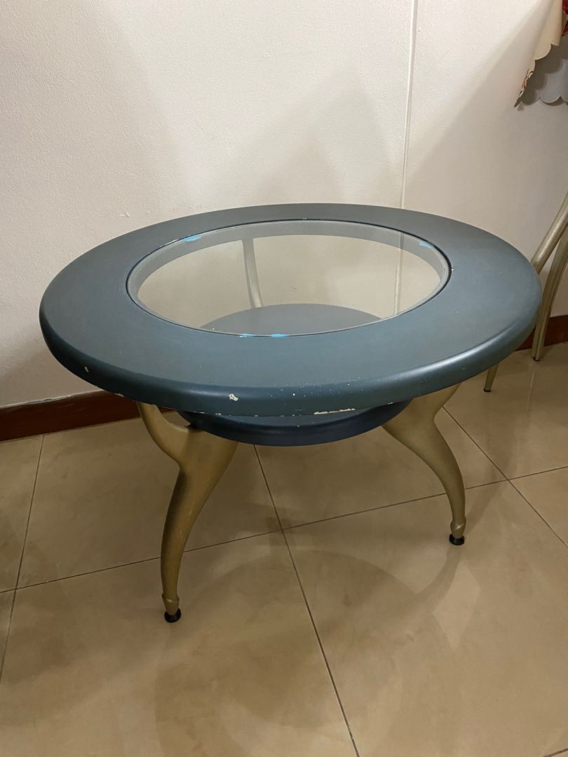 Used Glass Coffee Table, Furniture & Home Living, Furniture, Tables