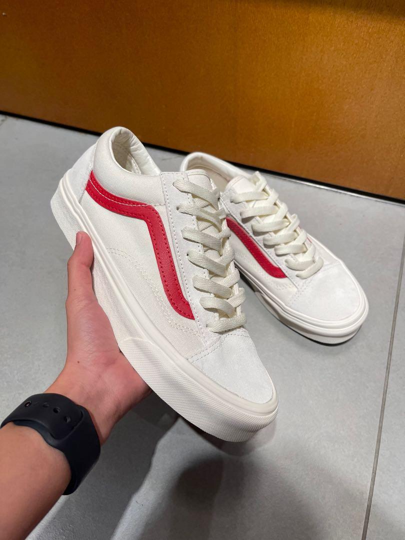 VANS STYLE 36 MARSHMALLOW RED RACING Men s Fashion Footwear