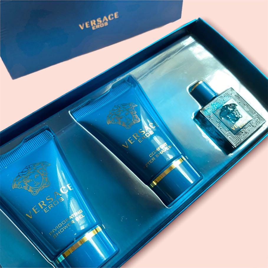 Versace Eros Gift Set Mini Travel Size 
