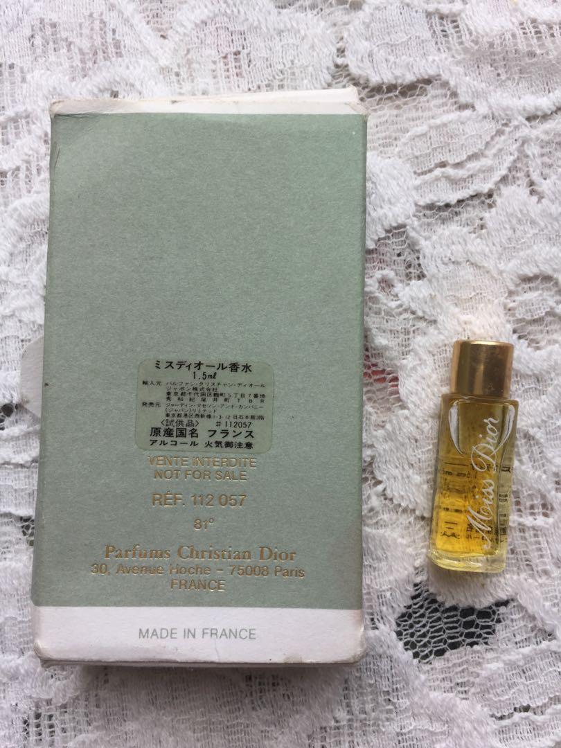 Vintage Miss Dior 1.5ml, 美容＆化妝品, 健康及美容- 香水＆香體噴霧