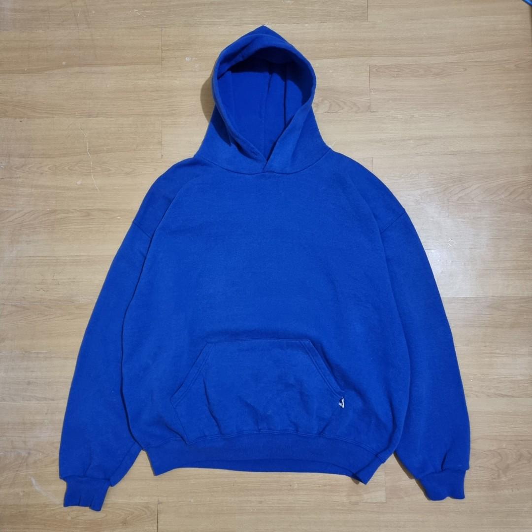 Vintage Russell Athletic Hoodie Royal Blue, Men's Fashion, Coats ...