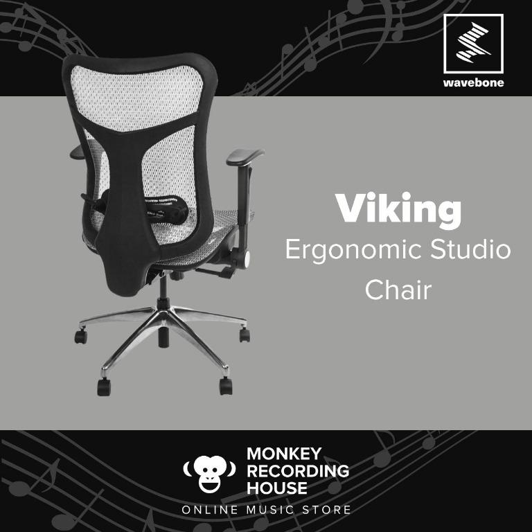 Wavebone Viking Ergonomic Studio Chair, Furniture & Home Living, Furniture,  Chairs on Carousell