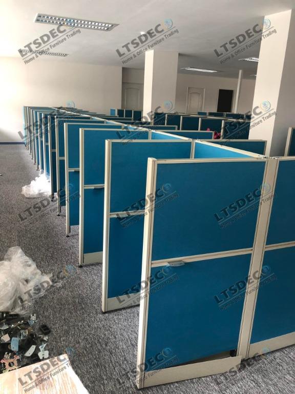 workstation table with sharing panel office partitions, Furniture ...