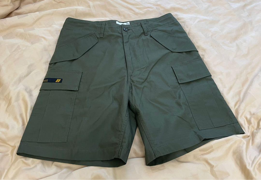 WTAPS 21SS COTTON-RIPSTOP CARGO SHORTS OLIVE SIZE 02, 男裝, 褲