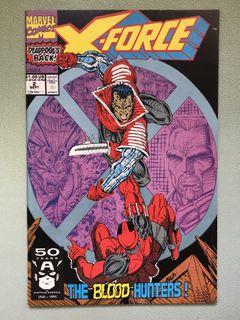 x-force #2 marvel comics "deadpool's back" mid grade boarded and bagged x-force #2 marvel comics "deadpool's back" mid grade boarded and bagged