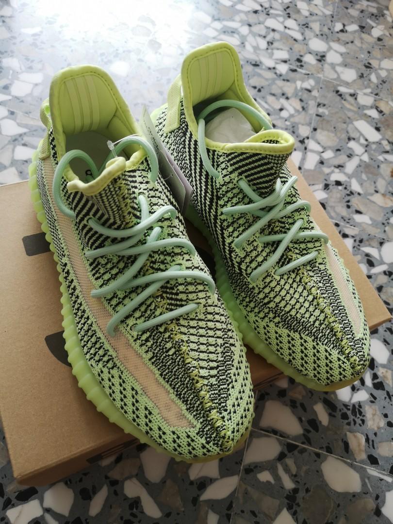 Neon sludgy green yeezy