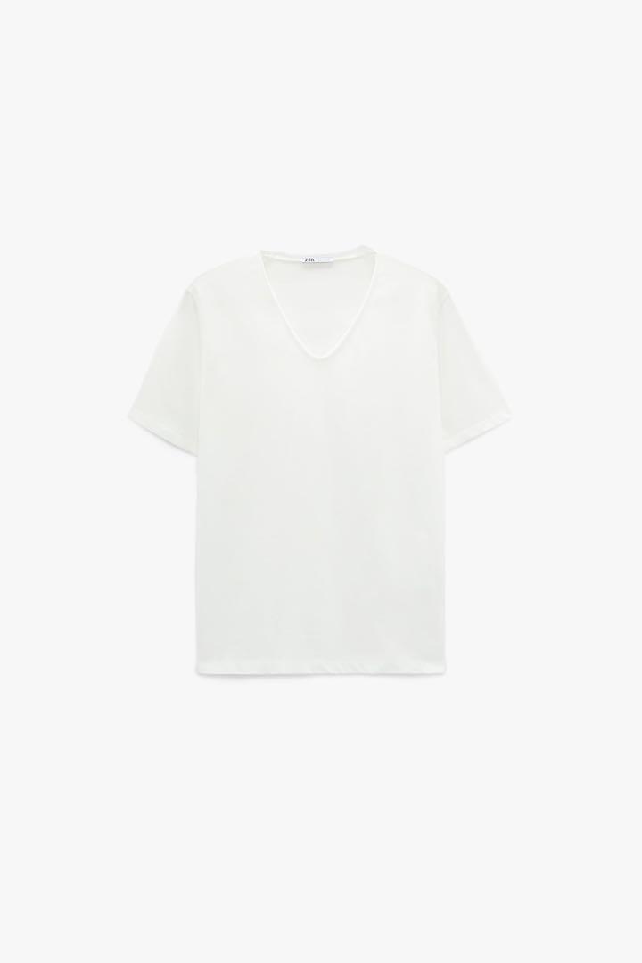 Zara man Tshirt vneck, Fesyen Pria 