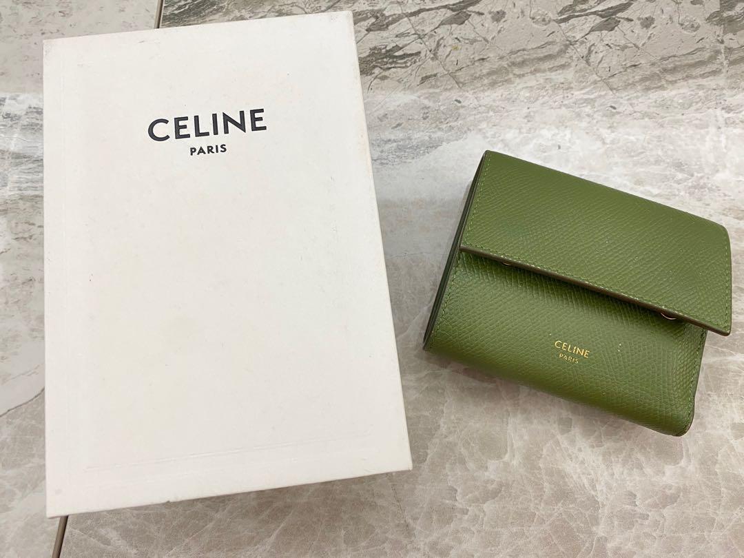 Celine discount green wallet