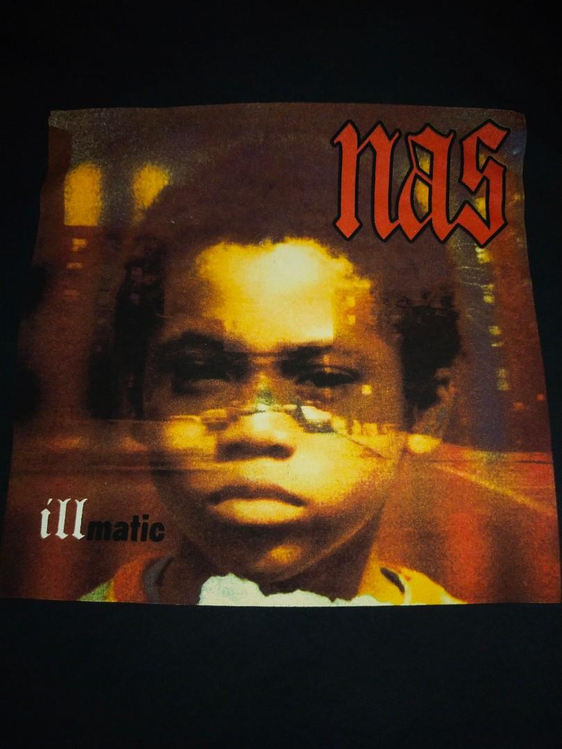 2000s Vintage Tee Vibe Nas Illmatic Album Cover Hobbies Toys