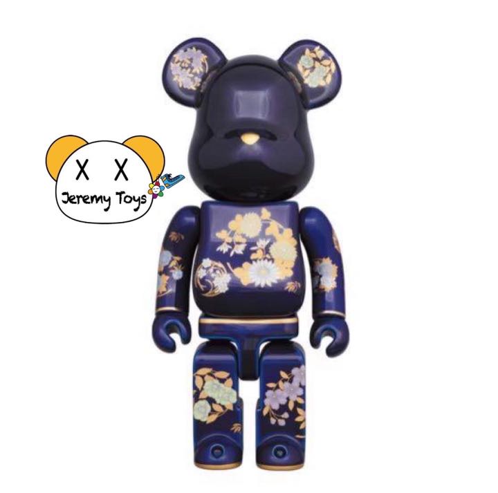 2022熊王】陶瓷熊Bearbrick 有田燒瑠璃花丸紋400%, 興趣及遊戲, 玩具 