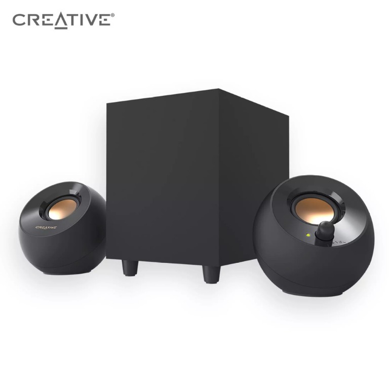 2.1 USBPowered Desktop Speakers with Powerful DownFiring Subwoofer
