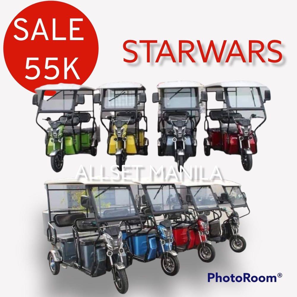 3 wheels ebike starwars (Category: Bicycles) located in Quezon City. Submitted by bags4ever (Listing ID 1145741613, Image 1). Description: #murangebike #ebikengbayan #ebike ☎️ 09230838055 ✅eco friendly ✅user friedly ✅free tutorial ✅w/ warranty ✅w/ freebies ✅13-15 pesos full charge battery ❌no Gas!!! ❌LTO registration ❌no pollution SUPER TIPID!! arat na!! .