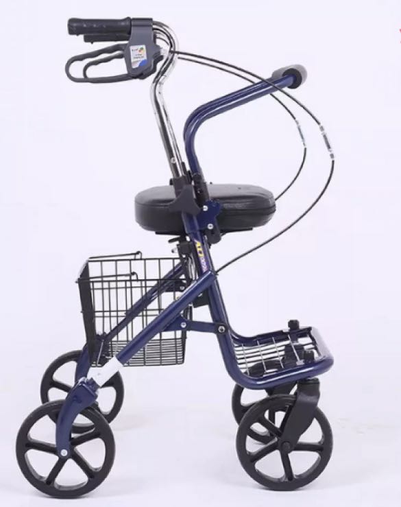 4 Wheels Rollator Walking Frame, Health & Nutrition, Assistive