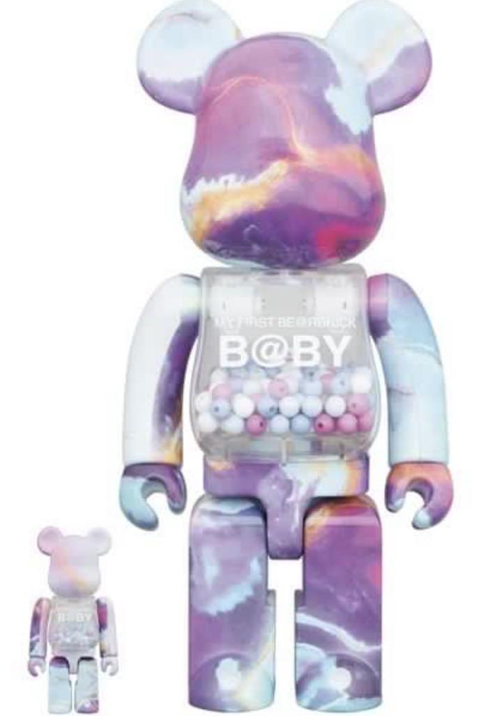 完訂bearbrick my first baby marble 雲石400% + 100%, 興趣及遊戲