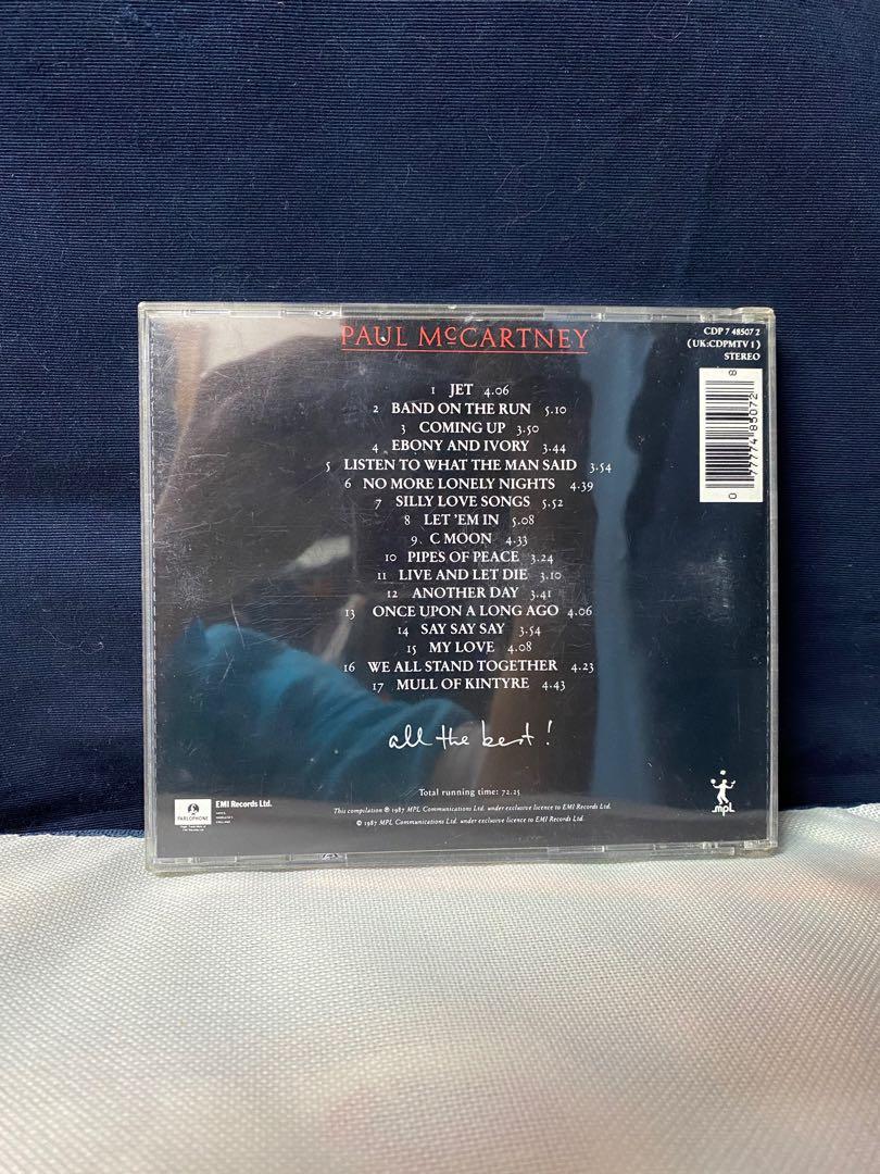 💿 [EMI/Parlophone] Paul McCartney - All the best! (#CDP 7 48507 2