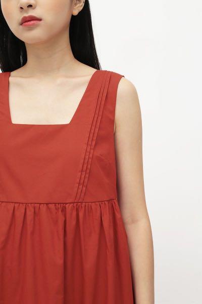 ADELIA MIDI DRESS IN VERMILION, Women's 