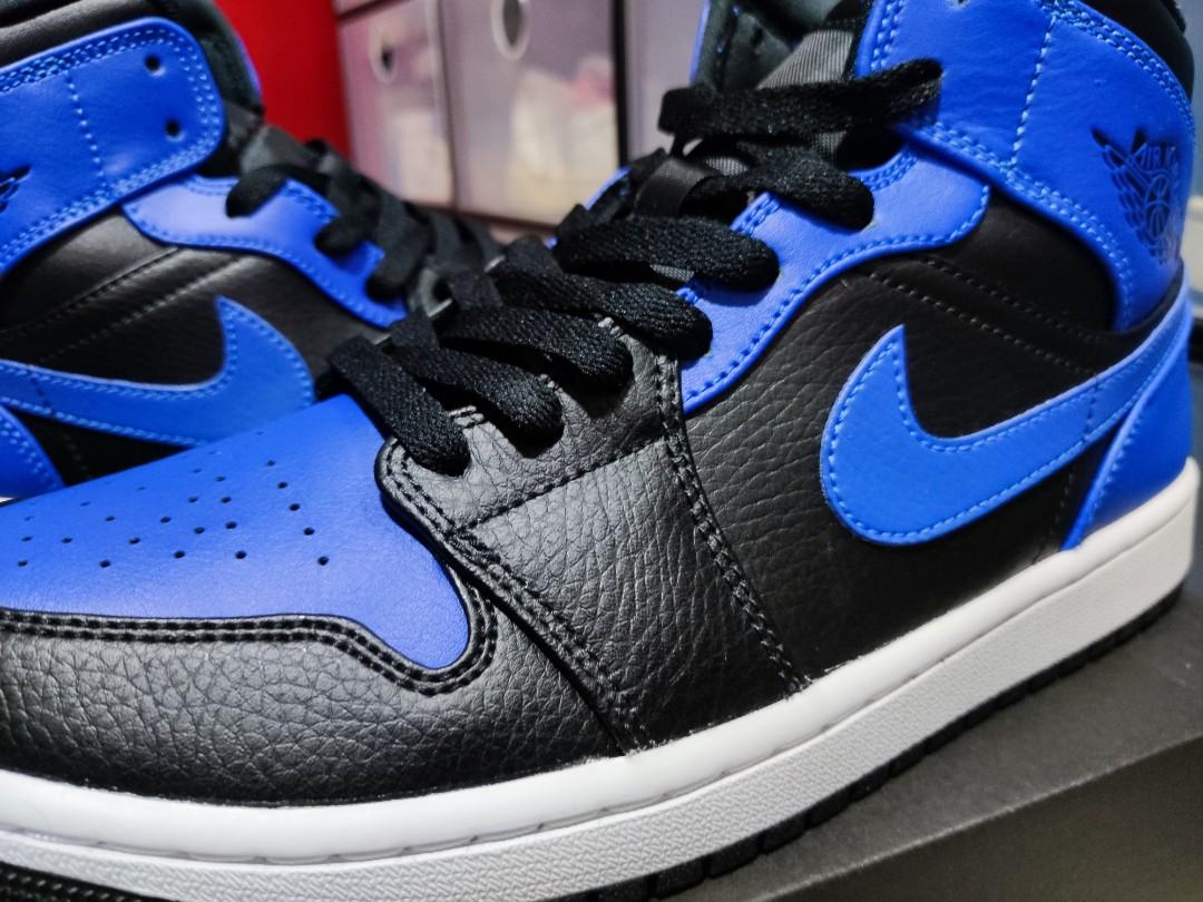 Air Jordan 1 Mid Royal Toe, Men's 