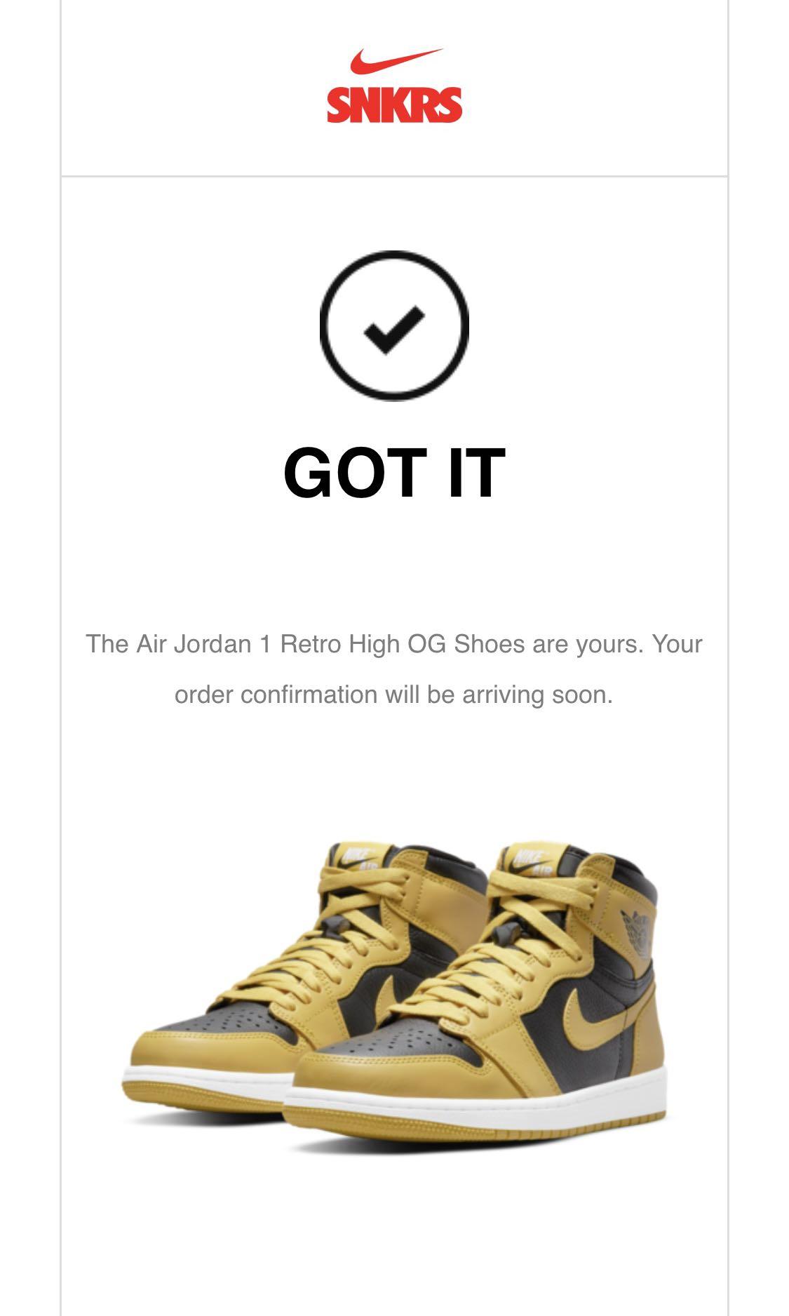 Air Jordan 1 Pollen, Men's Fashion 