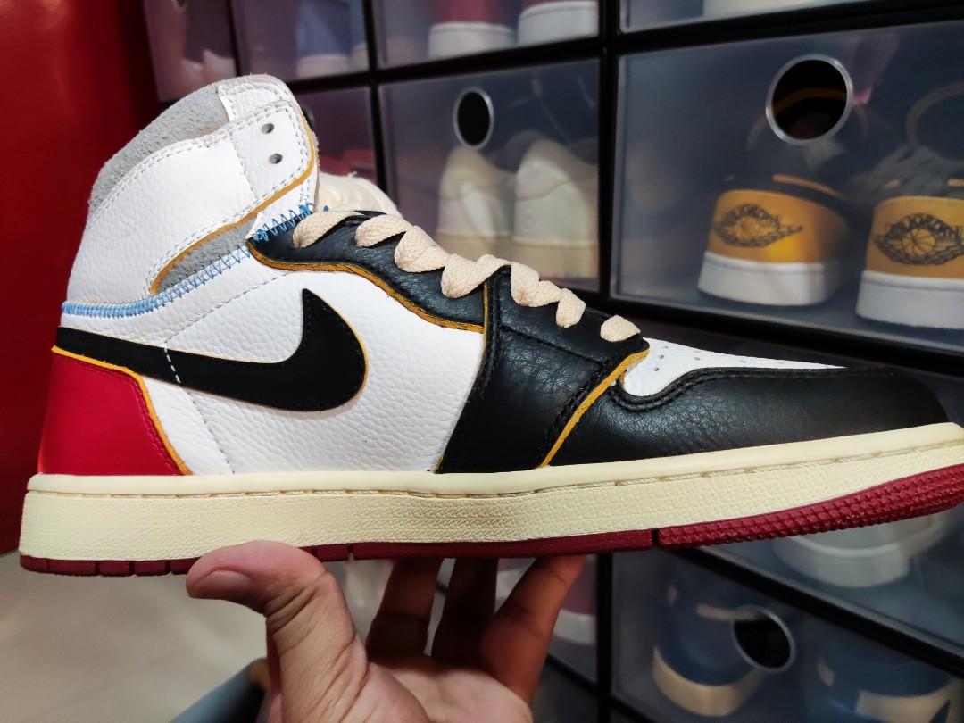 Union aj1 black 2025 toe