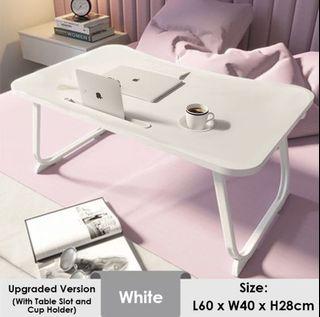 Anti-slip Foldable Laptop table with tablet cup slot