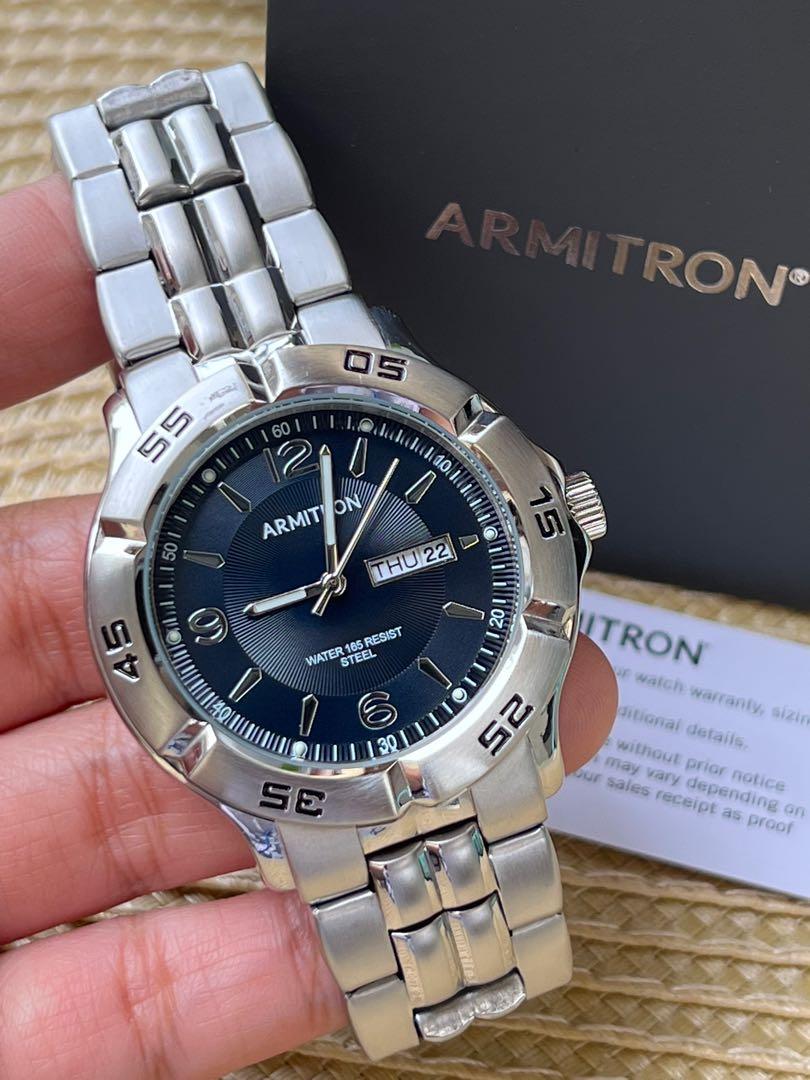Armitron watch water discount 165 resist steel
