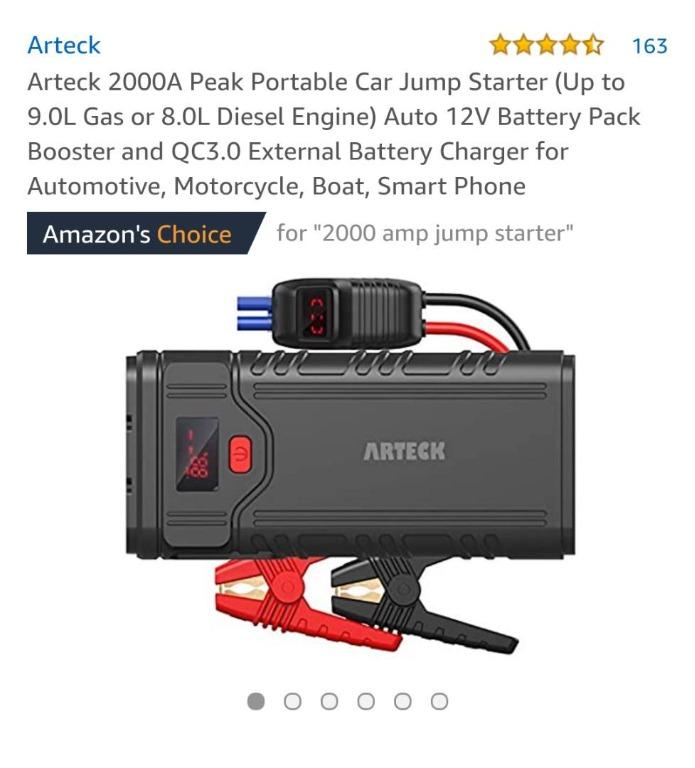 Arteck 2000a jump starter hotsell