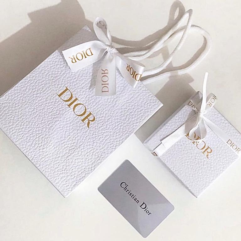 Authentic Dior Box Packaging for Jewelry (Category: Luxury Accessories) located in Manila. Submitted by designerarchives.ph (Listing ID 1145752443, Image 1). Description: Inclusions: paperbag, cloth bag, ribbon, box Dior box for dior necklace, dior ring, dior bracelet. 10-14 days ETA. Downpayment is required. Accepting bulk orders! .