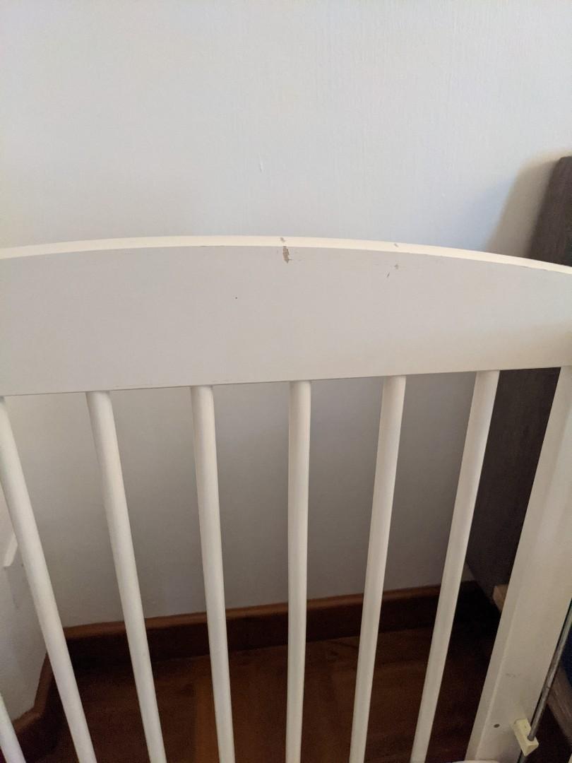 Baby cot with sliding side, Babies & Kids, Baby Nursery & Kids Furniture, Cots & Cribs on Carousell