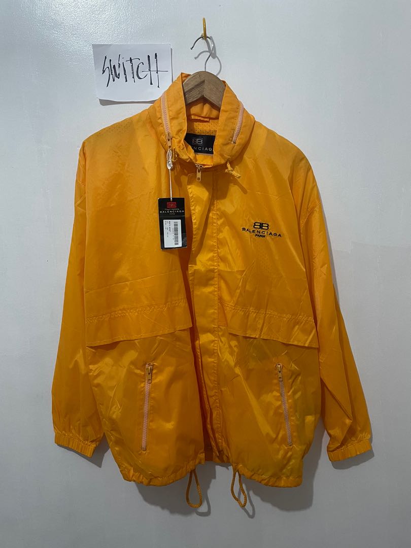 Balenciaga windbreaker cheap mens orange